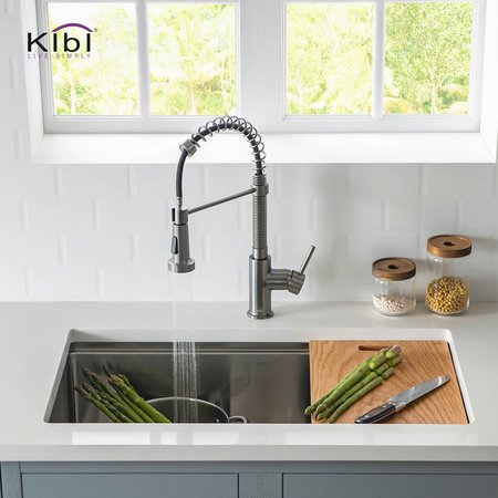 Kibi Aurora Single Handle Pull Down Kitchen Sink Faucet KKF2003TT
